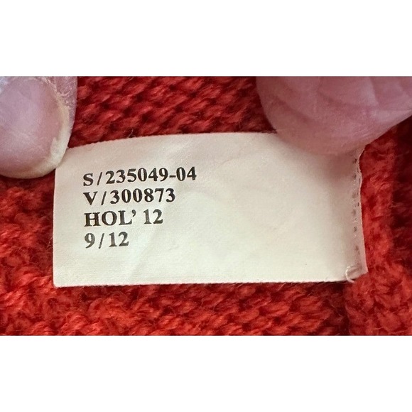 Banana Republic Red Knit Cowl Neck Wool Blend Sweater Long Sleeve Women's Size S - Picture 7 of 9